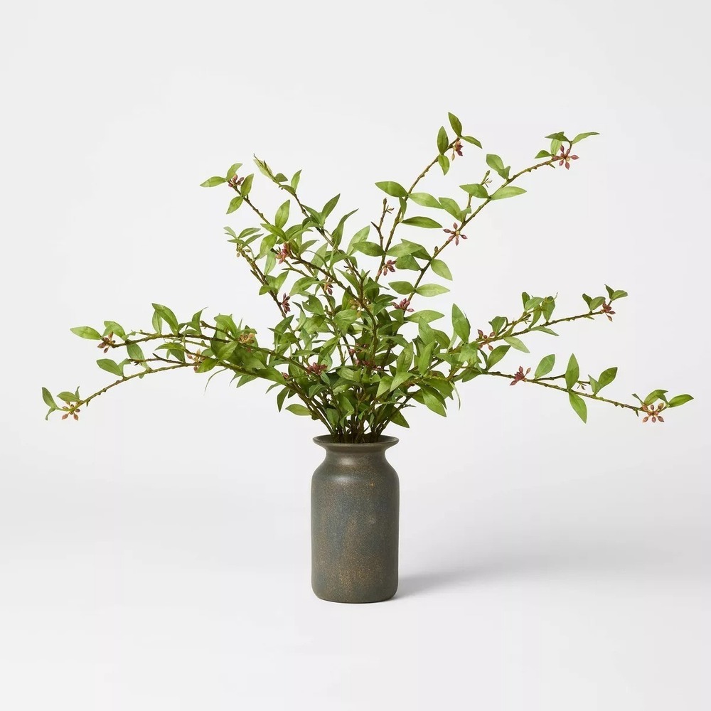 23" Faux Eucalyptus Leaf Arrangement Green - Threshold Studio McGee, Target